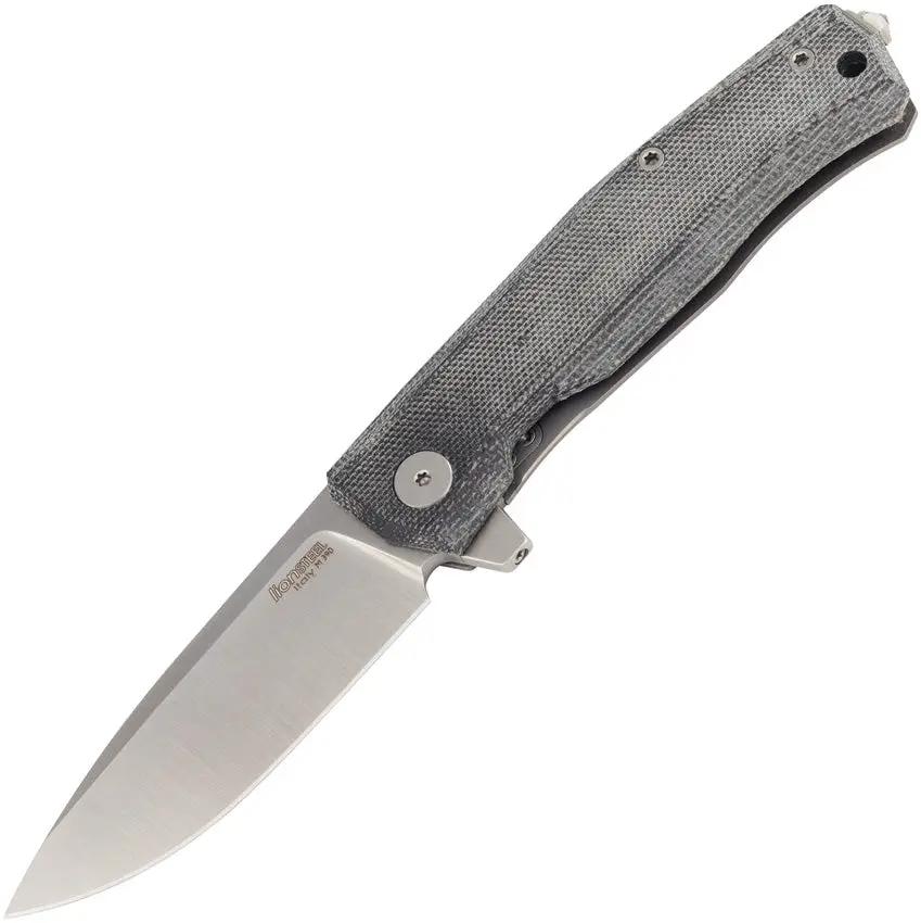 LionSTEEL Myto Framelock Knife With Black Micarta Handle And Glass Breaker M390 Blade EDC by LionSTEEL