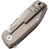 LionSteel Nano Framelock Bronze Titanium Knife With CPM MagnaCut Blade For EDC Enthusiasts by LionSTEEL