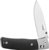 LionSteel Nini 2 Crossbar Lock Knife Black G10 Handle M390 Blade Premium EDC Tool for Collectors by LionSTEEL