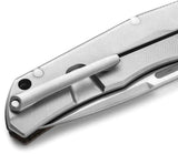 LionSteel Q4TTRO Framelock Knife Premium MagnaCut Steel Green Burlap Micarta Handle For EDC Enthusiasts by LionSTEEL