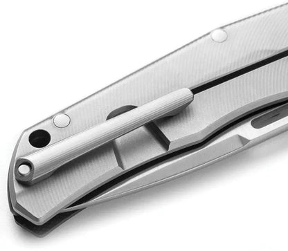LionSTEEL Q4TTRO Framelock CF Premium MagnaCut Knife For EDC Enthusiasts With Carbon Fiber Handle And Titanium Back by LionSTEEL