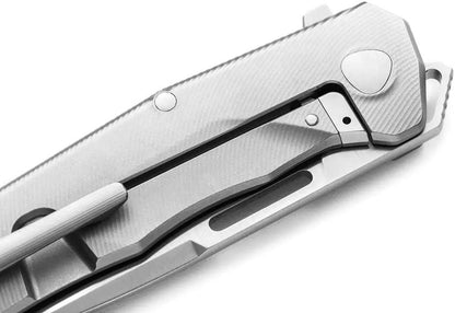 LionSTEEL Q4TTRO Framelock CF Premium MagnaCut Knife For EDC Enthusiasts With Carbon Fiber Handle And Titanium Back by LionSTEEL