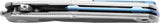LionSteel Q4TTRO Framelock Knife 3.25in MagnaCut Satin Blade Gray Titanium With Carbon Fiber Inlay 4.5in Closed EDC by LionSTEEL