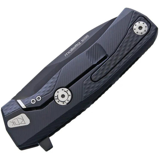 LionSteel Rok Framelock Knife With M390 Blade Black Aluminum Handle For Edc Enthusiasts Hwayl Clip Flipper Tab by LionSTEEL