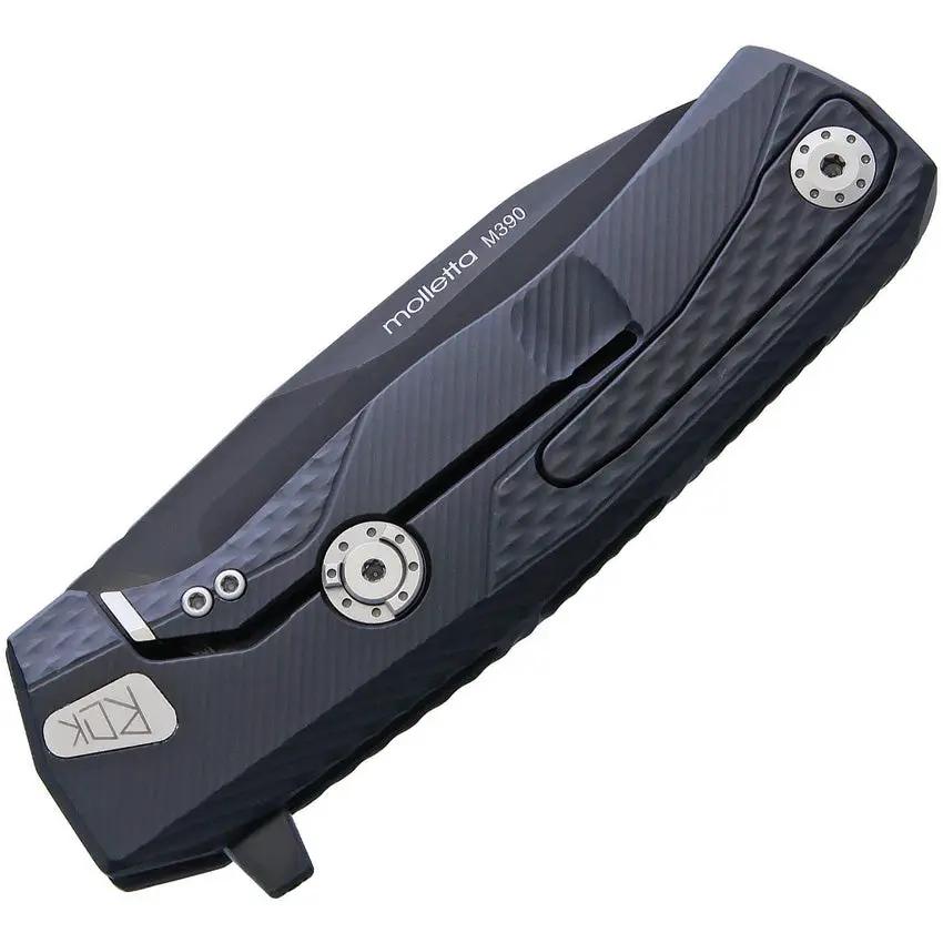 LionSteel Rok Framelock Knife With M390 Blade Black Aluminum Handle For Edc Enthusiasts Hwayl Clip Flipper Tab by LionSTEEL