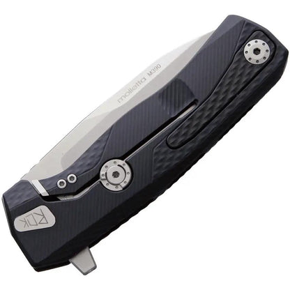 LionSTEEL ROK Framelock Premium EDC Knife With HWAYL Pocket Clip M390 Blade Black Aluminum Handle Removable Flipper by LionSTEEL