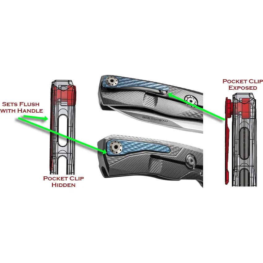 LionSTEEL ROK Framelock Orange EDC Knife With HWayl System And Bohler M390 Blade by LionSTEEL
