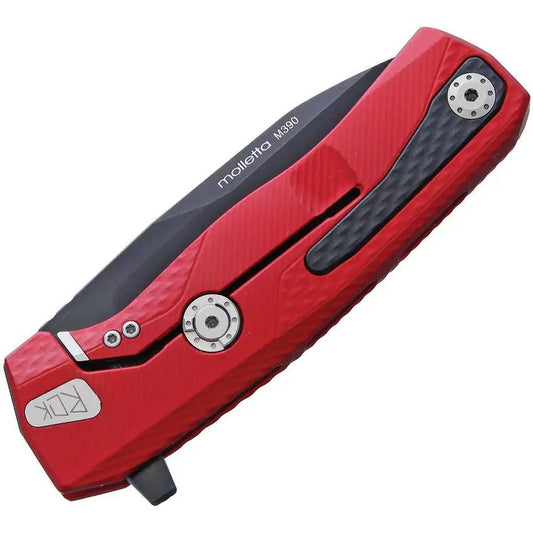 LionSTEEL ROK Framelock Red Aluminum EDC Knife With Bohler M390 Blade Extended Tang HWAYL Clip by LionSTEEL