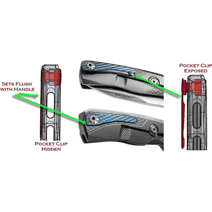 LionSTEEL ROK Framelock Red Aluminum EDC Knife With Bohler M390 Blade Extended Tang HWAYL Clip by LionSTEEL