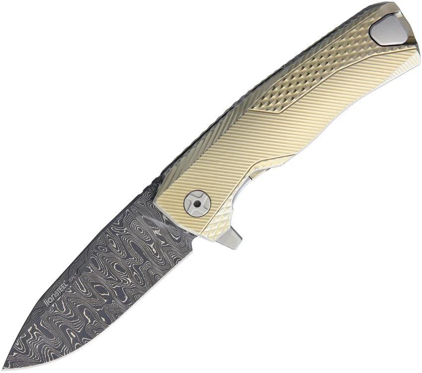LionSTEEL ROK Titanium Framelock Gold ROK DD GL by LionSTEEL