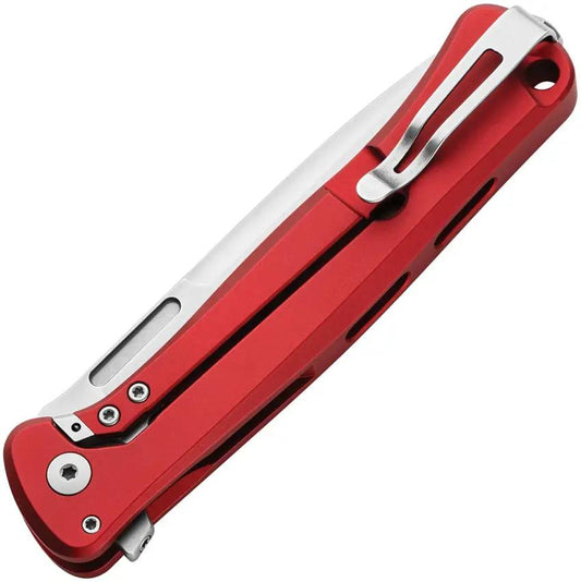 LionSTEEL Skinny Framelock Knife MagnaCut Blade Red Aluminum Handle Micarta Inlay EDC Enthusiasts by LionSTEEL