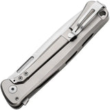 Lionsteel Skinny Framelock Knife Gray Titanium Premium Marble Carbon Fiber Inlay MagnaCut Blade For EDC Enthusiasts by Lionsteel