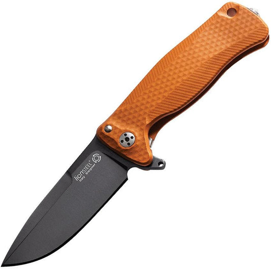 LionSTEEL SR22 Framelock Orange Black SR22A OB by LionSTEEL