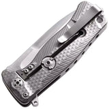 LionSteel SR22 Framelock Titanium Gray Knife For EDC Enthusiasts With Sleipner Drop Point Blade by LionSTEEL