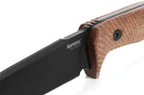 LionSTEEL T5 Fixed Blade Knife For Outdoor Enthusiasts With 5 Inch Premium Niolox Blade PVD Coating And Micarta Handle by LionSTEEL