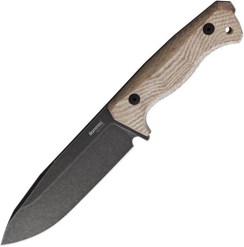 LionSTEEL T6 Fixed Blade Knife CPM 3V High Performance Natural Micarta Handle MOLLE Sheath Outdoor Enthusiasts by LionSTEEL