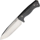 LionSTEEL T6 Fixed Blade Knife With CPM 3V Steel For Outdoor Enthusiasts Black Micarta Handle MOLLE Sheath by LionSTEEL