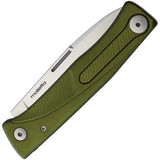 LionSTEEL Thrill Slip Joint EDC Knife Premium M390 Blade IKBS HWAIL Hidden Clip Green Aluminum Handle by LionSTEEL
