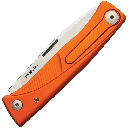 LionSTEEL Thrill Slip Joint Knife M390 Blade Orange Aluminum Handle IKBS HWAIL Clip Hidden For EDC Enthusiasts by LionSTEEL