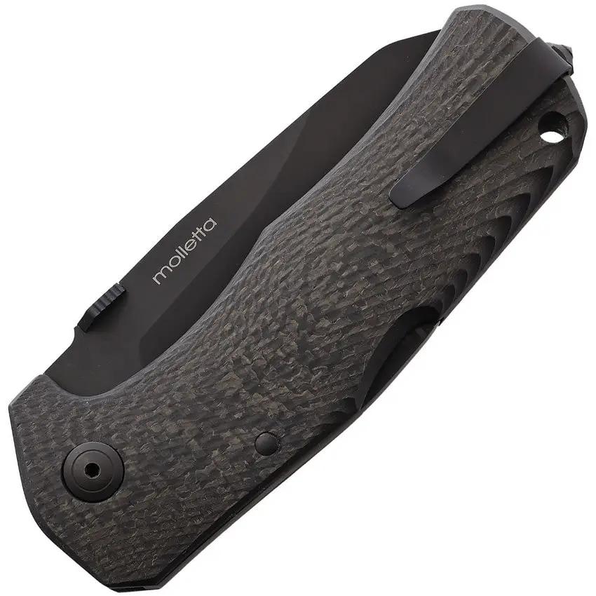 LionSteel TM1 Lockback Knife Premium Carbon Fiber Handle Sleipner Blade Mil Spec Coated For EDC Enthusiasts by LionSTEEL