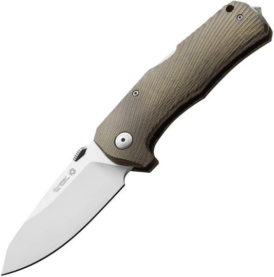 LionSTEEL TM1 Lockback Grn Micarta TM1 CVG by LionSTEEL