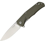 LionSteel TRE G10 Framelock Knife Green G10 Handle M390 Blade 2.88 Inch Stonewash For EDC Enthusiasts by LionSTEEL