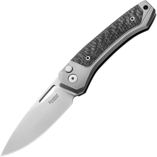 LionSTEEL Twain Button Lock CF Gray TW GY CF by LionSTEEL
