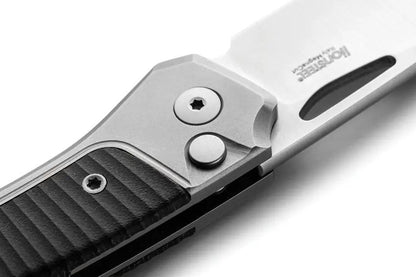 LionSteel Twain Button Lock Folding Knife MagnaCut Blade G10 Titanium Handle EDC by LionSTEEL