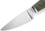 LionSteel Willy Fixed Blade Knife WL1 CVG Green Canvas Micarta Handle For Outdoorsmen by LionSTEEL