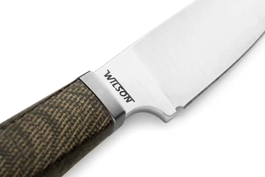 LionSteel Willy Fixed Blade Knife WL1 CVG Green Canvas Micarta Handle For Outdoorsmen by LionSTEEL
