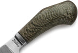 LionSteel Willy Fixed Blade Knife WL1 CVG Green Canvas Micarta Handle For Outdoorsmen by LionSTEEL