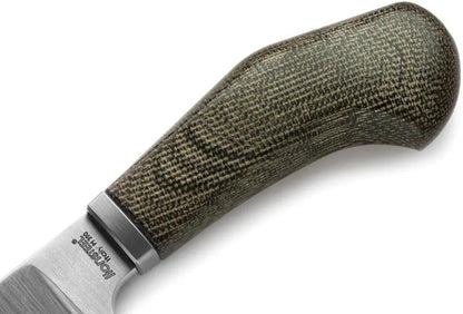 LionSteel Willy Fixed Blade Knife WL1 CVG Green Canvas Micarta Handle For Outdoorsmen by LionSTEEL