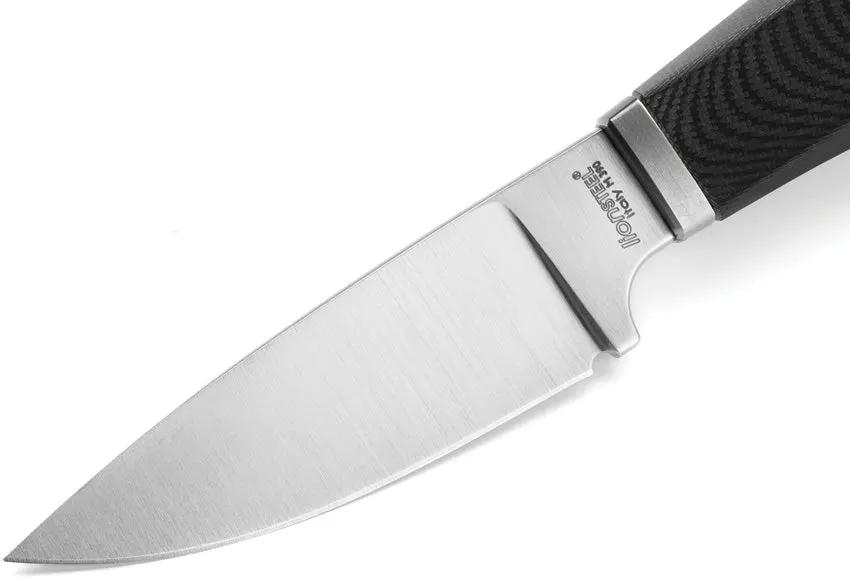LionSteel Willy Fixed Blade Knife With Black G10 Handle And M390 Satin Blade For EDC Enthusiasts by LionSTEEL