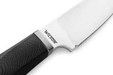 LionSteel Willy Fixed Blade Knife With Black G10 Handle And M390 Satin Blade For EDC Enthusiasts by LionSTEEL