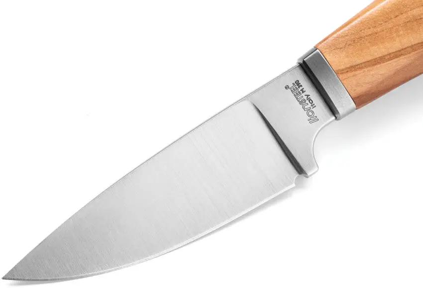 LionSTEEL Willy Fixed Blade Knife Olive Wood Handle M390 Steel Outdoor EDC for Hunters Premium by LionSTEEL
