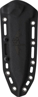 LOTAR Combat KHATOOL Nekamah Fixed Knife - TITAN Brushed Steel Triple-Recurved Blade With Ambidextrous Kydex Sheath by LOTAR Combat