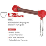 Lansky Spyder Sharpener LTRSP 3 Inch Ceramic Triangular Sharpening Stone For Spyderco Knives And Outdoor Gear by Lansky