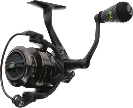Lew's Mach 2 Spinning Reel Gen 3 MH2-200G3 - 9 Plus 1 Bearings, Aluminum Frame, DuraMax Drag, 6.2:1 Gear by Lew's