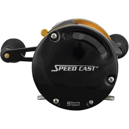 Lew's Speed Cast Round Bait Reel SC600 - Right Hand Retrieve With Carbon Fiber Drag System And 23 Inch Per Turn by Lew's
