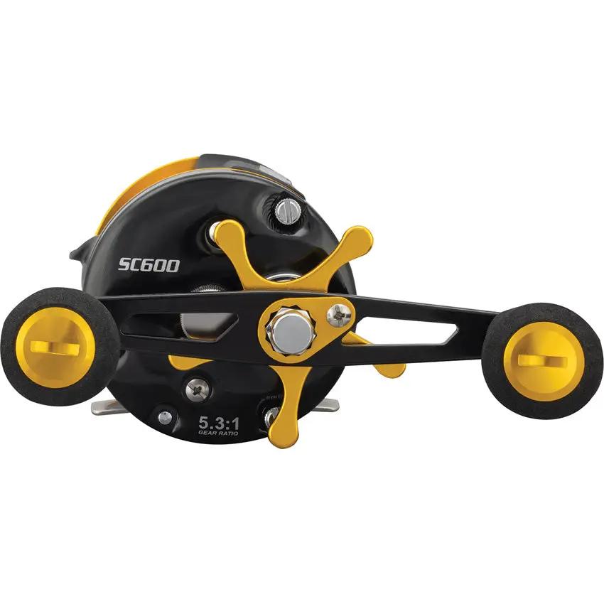 Lew's Speed Cast Round Bait Reel SC600 - Right Hand Retrieve With Carbon Fiber Drag System And 23 Inch Per Turn by Lew's