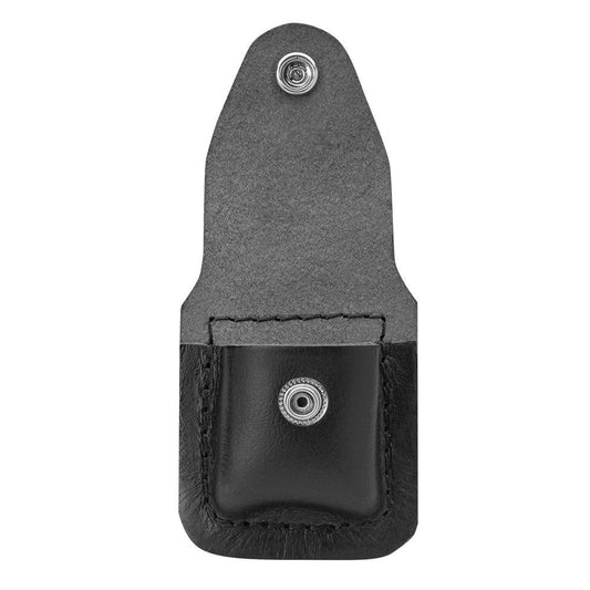 Black Leather Zippo® Lighter Pouch – Clip Style