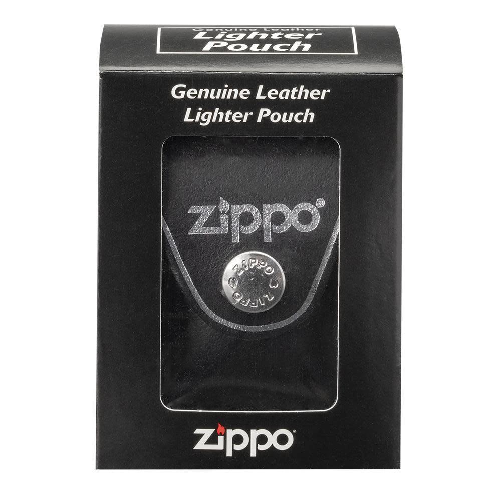 Black Leather Zippo® Lighter Pouch – Clip Style by Zippo