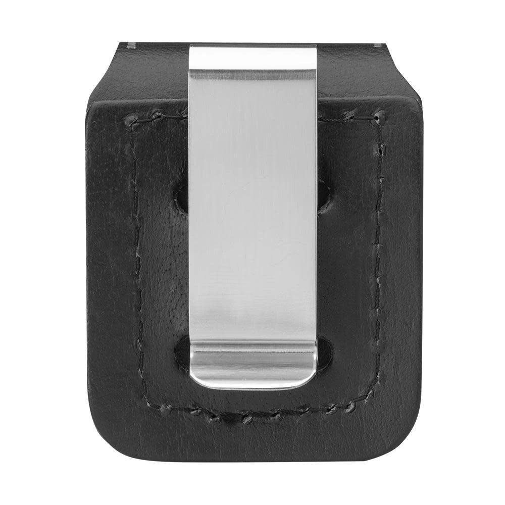Black Leather Zippo® Lighter Pouch – Clip Style by Zippo