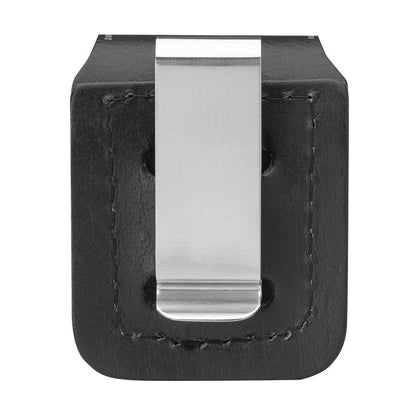 Black Leather Zippo® Lighter Pouch – Clip Style by Zippo