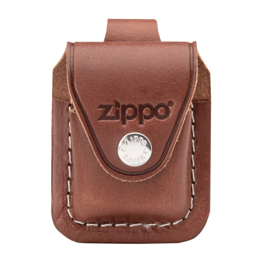 Zippo® Brown Leather Lighter Pouch – Loop Style (LPLB)