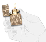 Zippo Armor® Luxury Diamond High Polish Gold Plate Windproof Lighter by Zippo