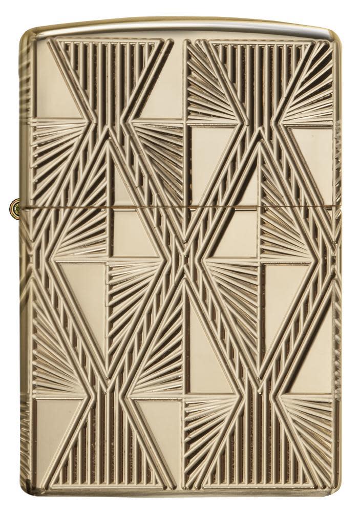 Zippo Armor® Luxury Diamond High Polish Gold Plate Windproof Lighter