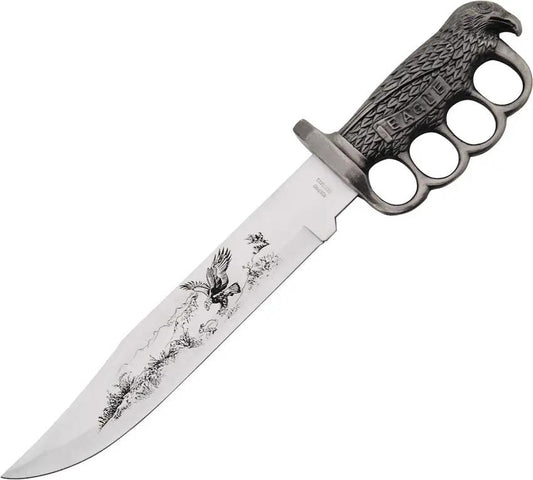 Eagle Bowie Knife 210173 - Nine And Three Quarters Inch Stainless Blade With Eagle Etch And Antique Silver Handle by Miscellaneous