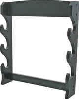 Miscellaneous 3 Tier Wall Display - Black Wood Finish Holds Three Swords With Mounting Hardware by Miscellaneous