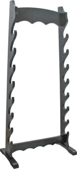 WS 8 Tier Sword Stand - Black Wood Display Rack Holds Eight Swords, 47 5/8 Inch Tall by Miscellaneous